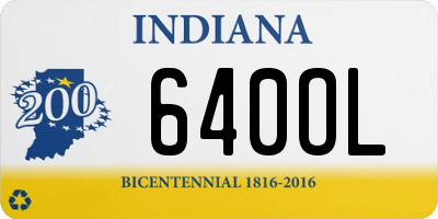 IN license plate 640OL