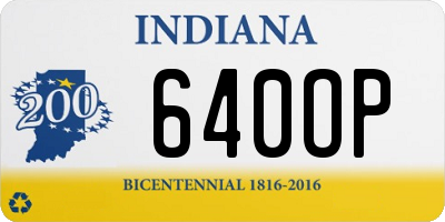 IN license plate 640OP