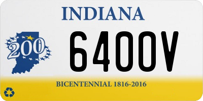 IN license plate 640OV