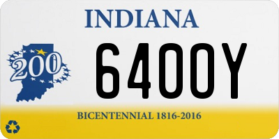 IN license plate 640OY