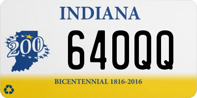 IN license plate 640QQ