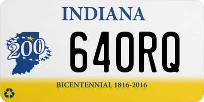 IN license plate 640RQ