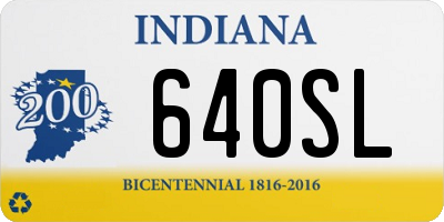 IN license plate 640SL