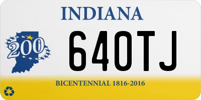 IN license plate 640TJ