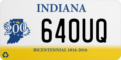 IN license plate 640UQ