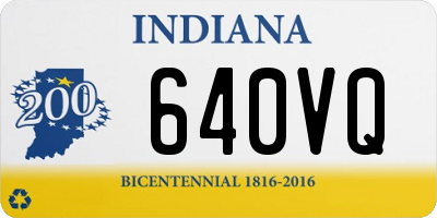 IN license plate 640VQ