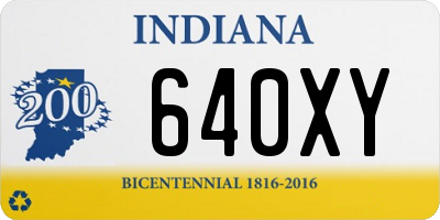 IN license plate 640XY