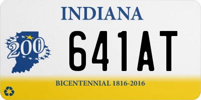 IN license plate 641AT