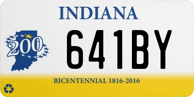 IN license plate 641BY