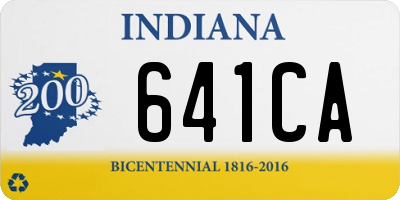 IN license plate 641CA