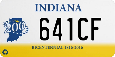 IN license plate 641CF