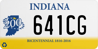 IN license plate 641CG