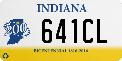 IN license plate 641CL