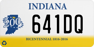 IN license plate 641DQ