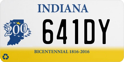 IN license plate 641DY