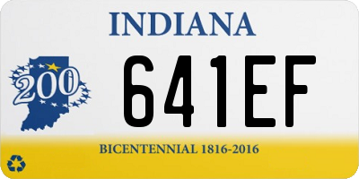 IN license plate 641EF