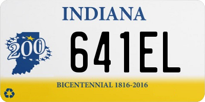 IN license plate 641EL