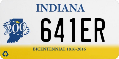 IN license plate 641ER