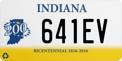 IN license plate 641EV