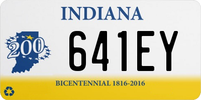 IN license plate 641EY