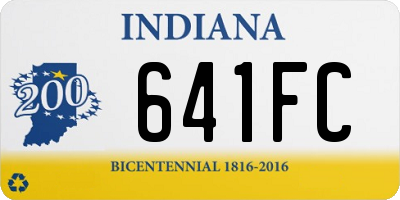 IN license plate 641FC