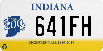 IN license plate 641FH