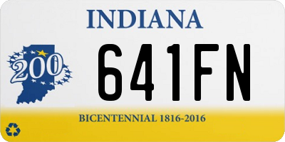 IN license plate 641FN