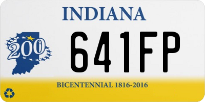 IN license plate 641FP