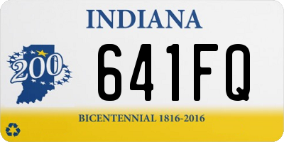 IN license plate 641FQ