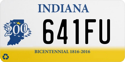 IN license plate 641FU