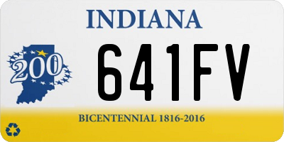 IN license plate 641FV