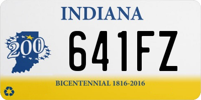 IN license plate 641FZ