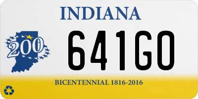 IN license plate 641GO