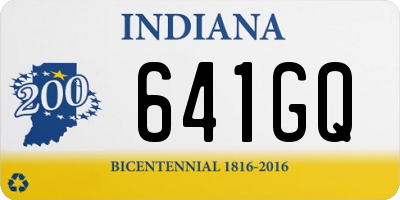 IN license plate 641GQ