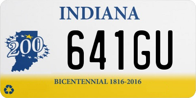 IN license plate 641GU