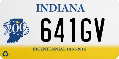 IN license plate 641GV