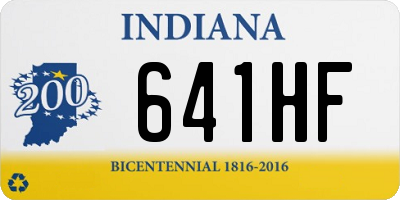 IN license plate 641HF