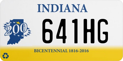 IN license plate 641HG