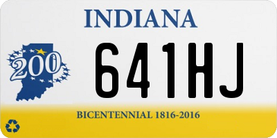 IN license plate 641HJ