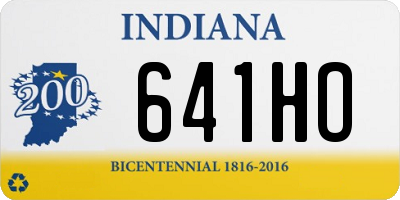 IN license plate 641HO