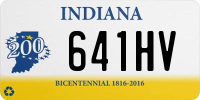 IN license plate 641HV