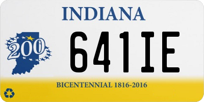 IN license plate 641IE