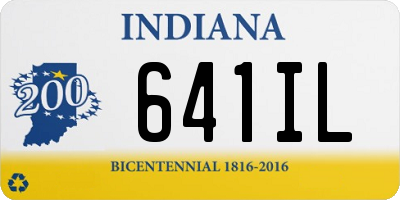 IN license plate 641IL