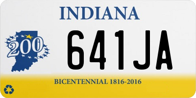 IN license plate 641JA