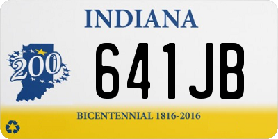 IN license plate 641JB