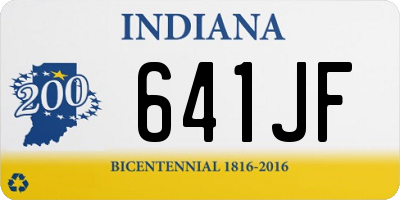 IN license plate 641JF