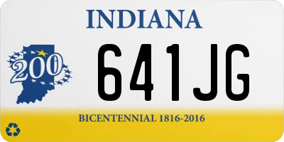 IN license plate 641JG