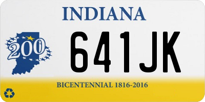 IN license plate 641JK