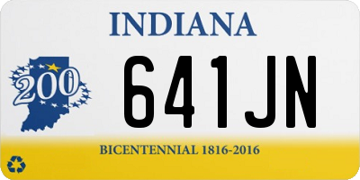 IN license plate 641JN