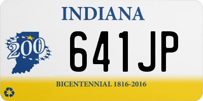 IN license plate 641JP